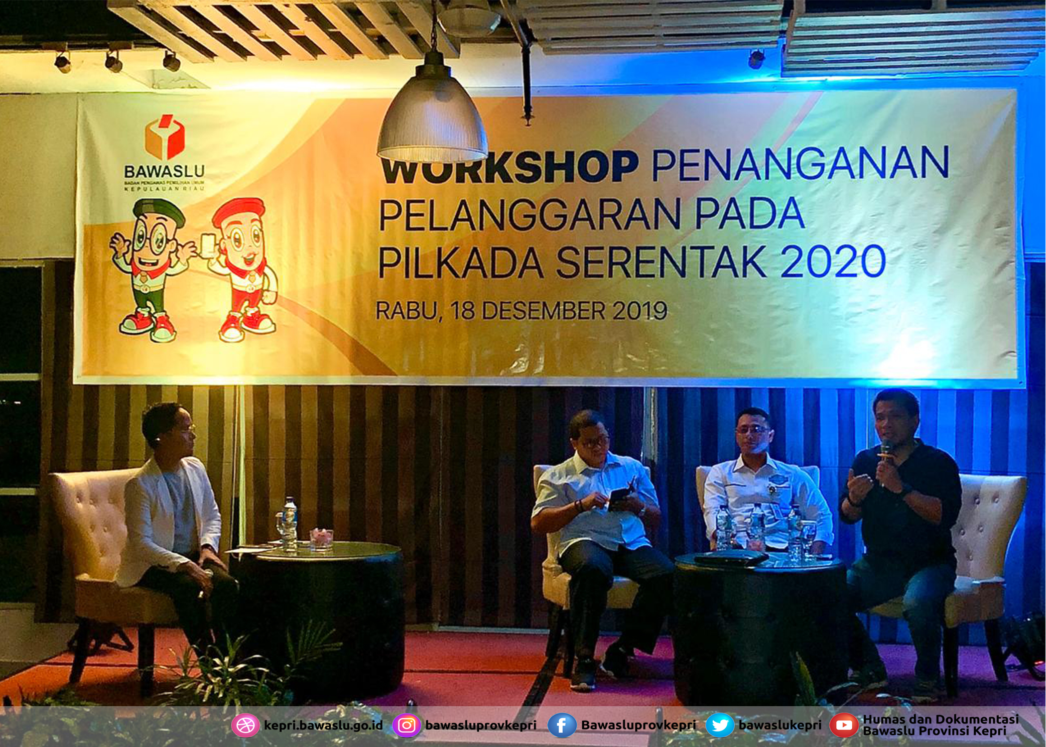 Bawaslu Provinsi Kepulauan Riau Gelar Workshop Penanganan Pelanggaran Pilkada Serentak Tahun 2020