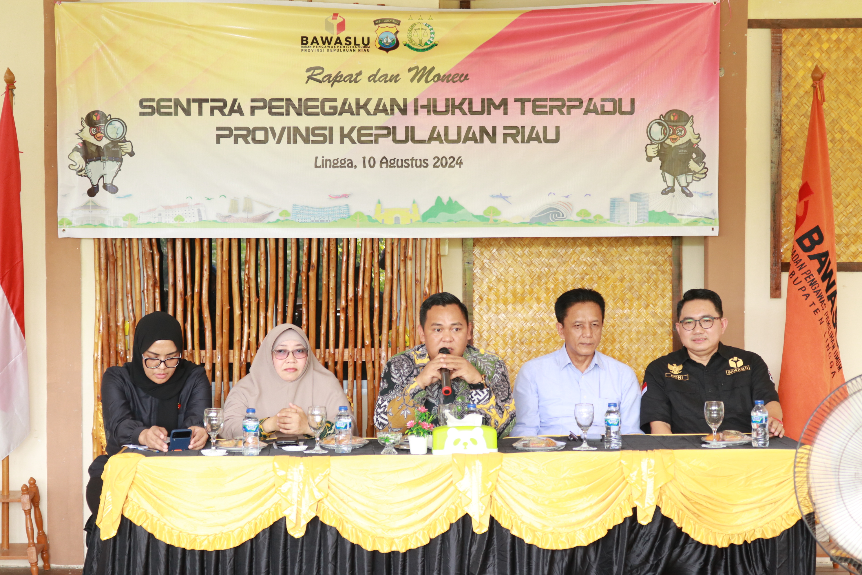 Bawaslu Kepri Gelar Rapat dan Monev Sentra Gakkumdu di Lingga, Pastikan Kesiapan Pilkada Mendatang