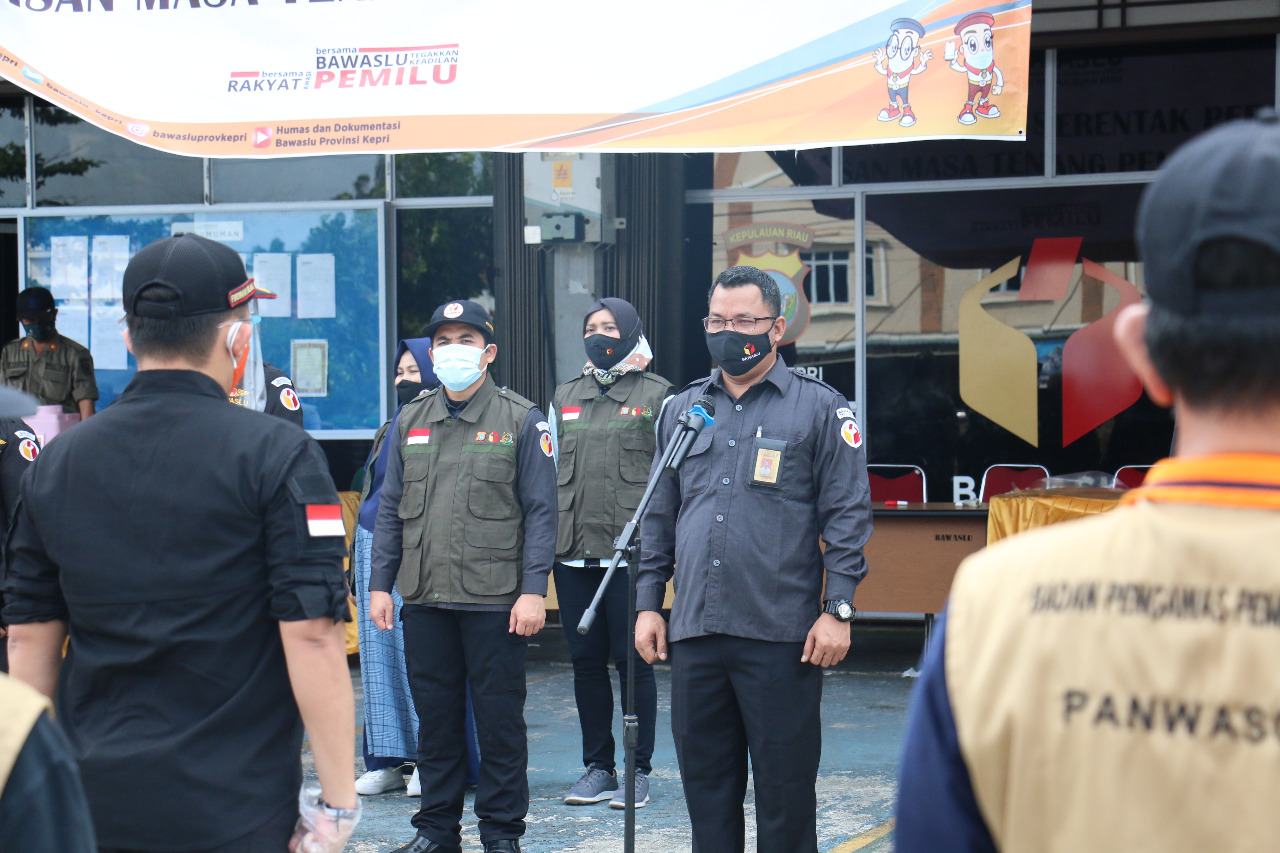 Bawaslu Kepri Gelar Apel Siaga dan Patroli Persiapan Pengawasan Masa Tenang Pada Pilkada Tahun 2020