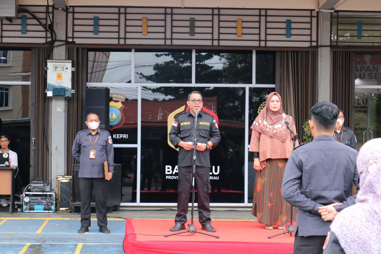 Dalam Membangun Sinergitas, Bawaslu Kepri Melaksanakan Apel Siaga Kesiapan Pemilu Tahun 2024