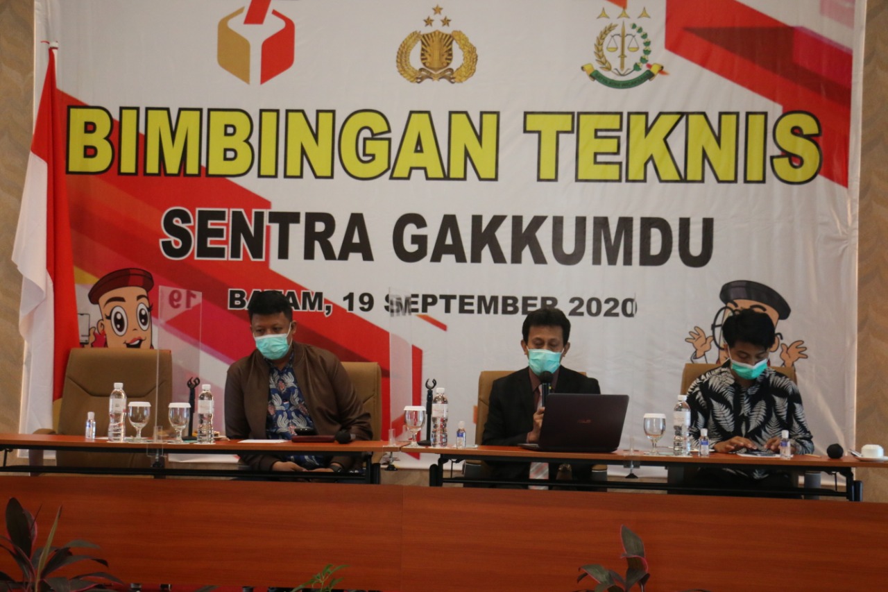 Bimtek Sentra Gakkumdu Bagi Sentra Gakkumdu Kabupaten/Kota Se-Provinsi Kepulauan Riau