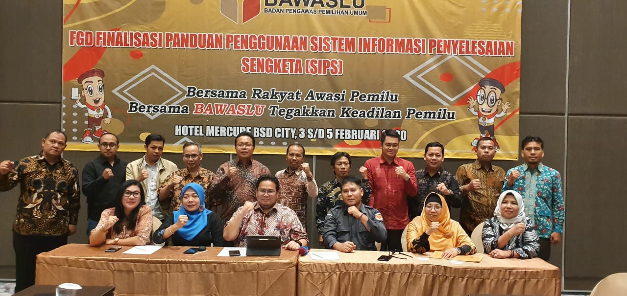 Focus Group Discussion (FGD) Finalisasi Panduan Pengunaan SIPS