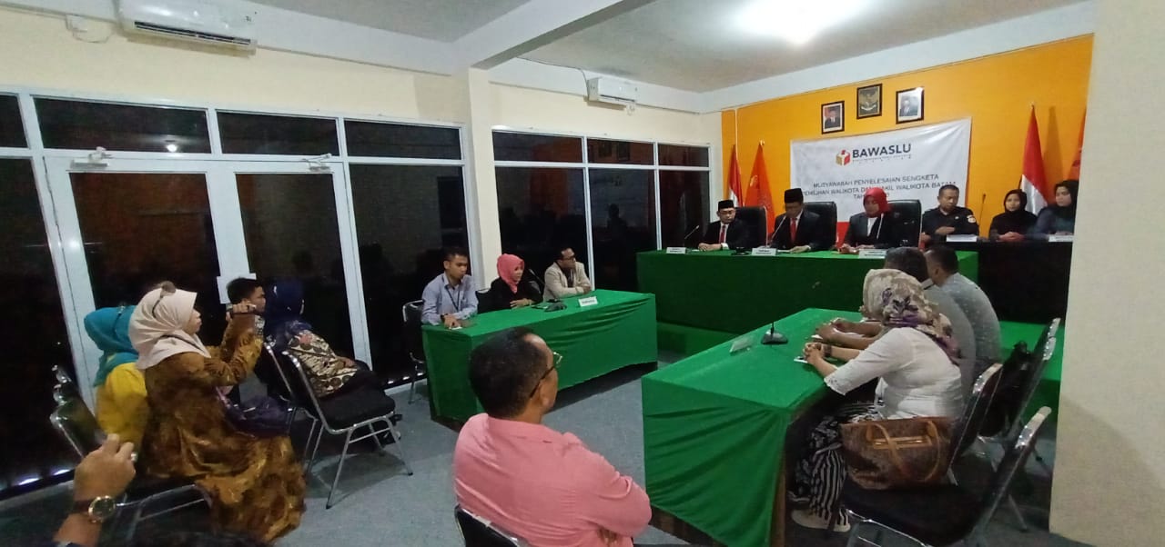 Pembacaan Putusan Penyelesaian Sengketa Pilwako Batam