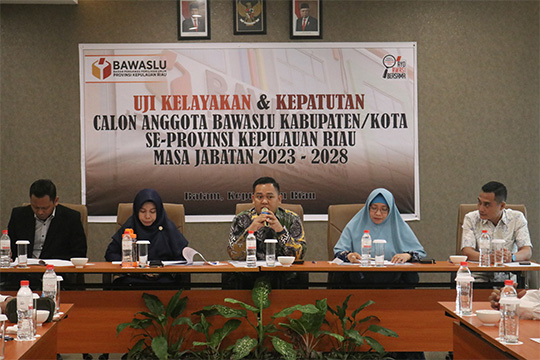 46 Calon Anggota Bawaslu Kabupaten/Kota Telah Menjalani Uji Kelayakan & Kepatutan