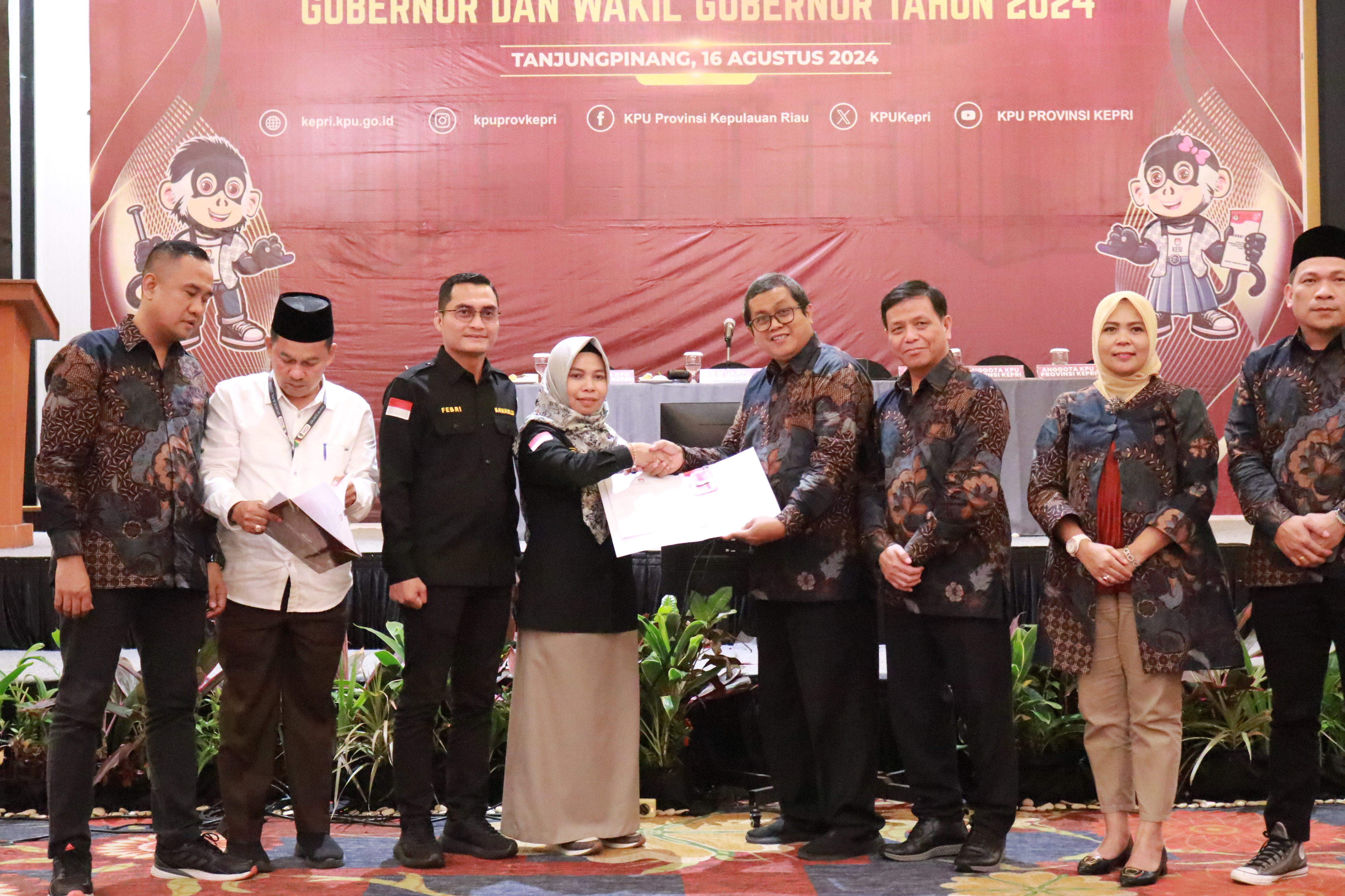 Bawaslu Kepri Hadiri Rapat Pleno Terbuka Penetapan DPS,KPU Provinsi Kepri Tetapkan 1.557.513 Pemilih