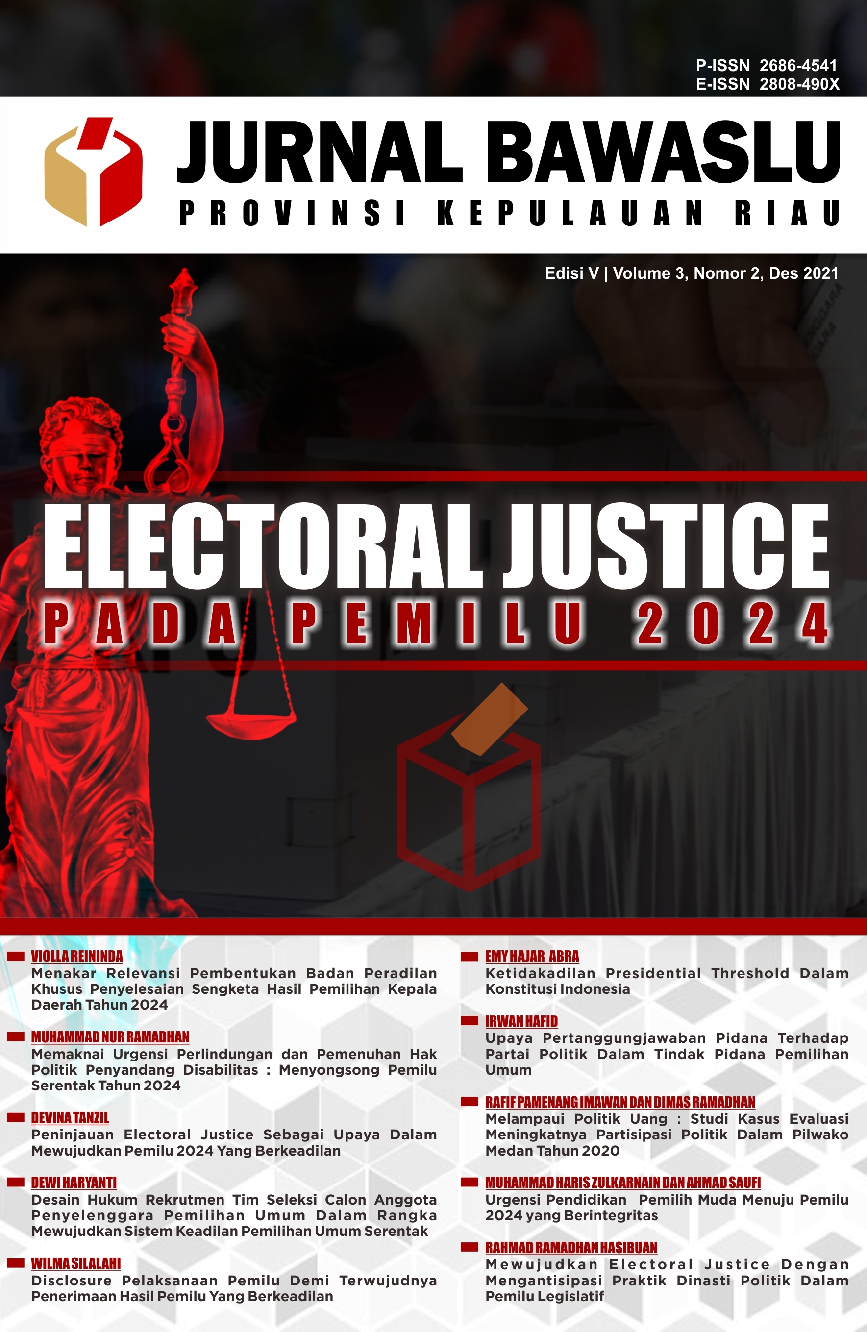 ELECTORAL JUSTICE PADA PEMILU 2024