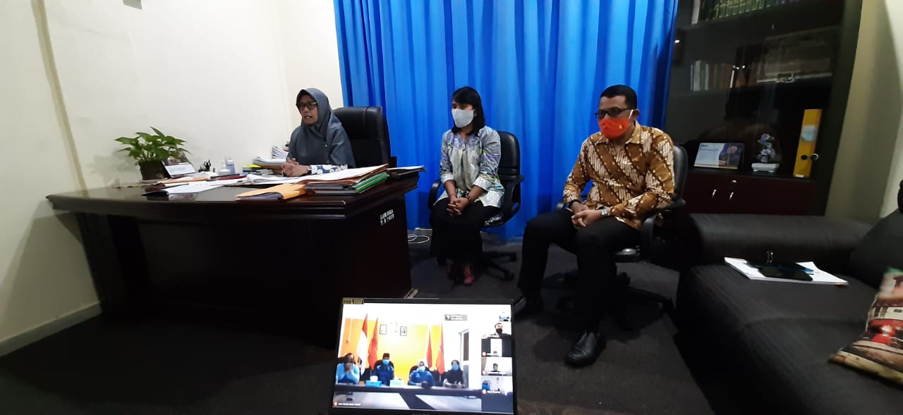 Rapat Daring Sekjen Bawaslu RI Bersama Bawaslu Kepri, Pasca RDP Terkait Pilkada Serentak 2020