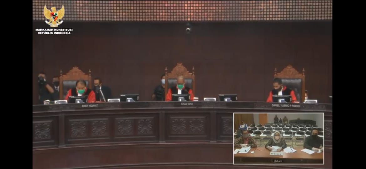 Sidang Perbaikan Permohonan Judicial Review Mahkamah Konstitusi Via Daring