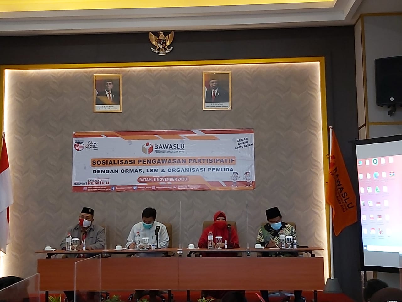 Bawaslu Kepri Gelar Sosialisasi Pengawasan Partisipatif dengan Ormas, LSM, dan Organisasi Pemuda