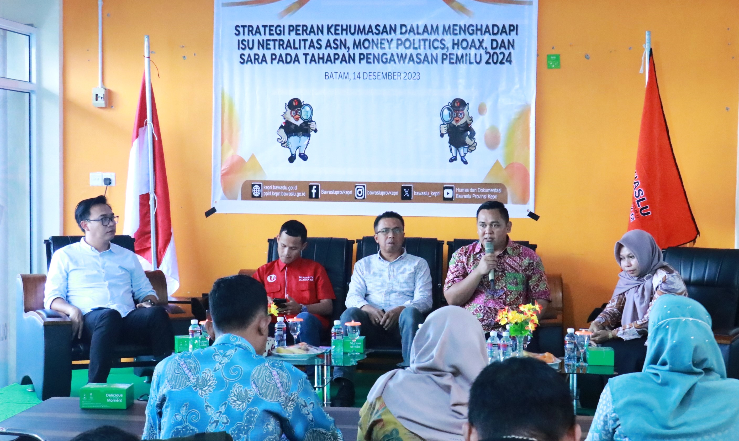 Pentingnya Tingkatkan Kapasitas Kehumasan, Bawaslu Kepri Gelar Kegiatan Strategi Peran Kehumasan