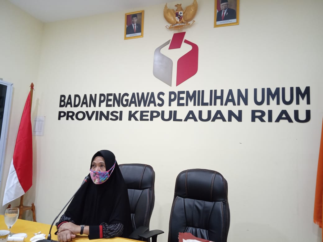 Rapat Koordinasi Bawaslu Kepri dengan Bawaslu Kabupaten/Kota Melalui Vidcon