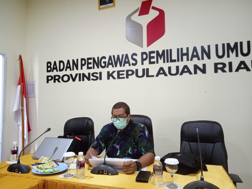 Monev Hukum & Kehumasan dengan Bawaslu Batam & Lingga Melalui Telekonferensi