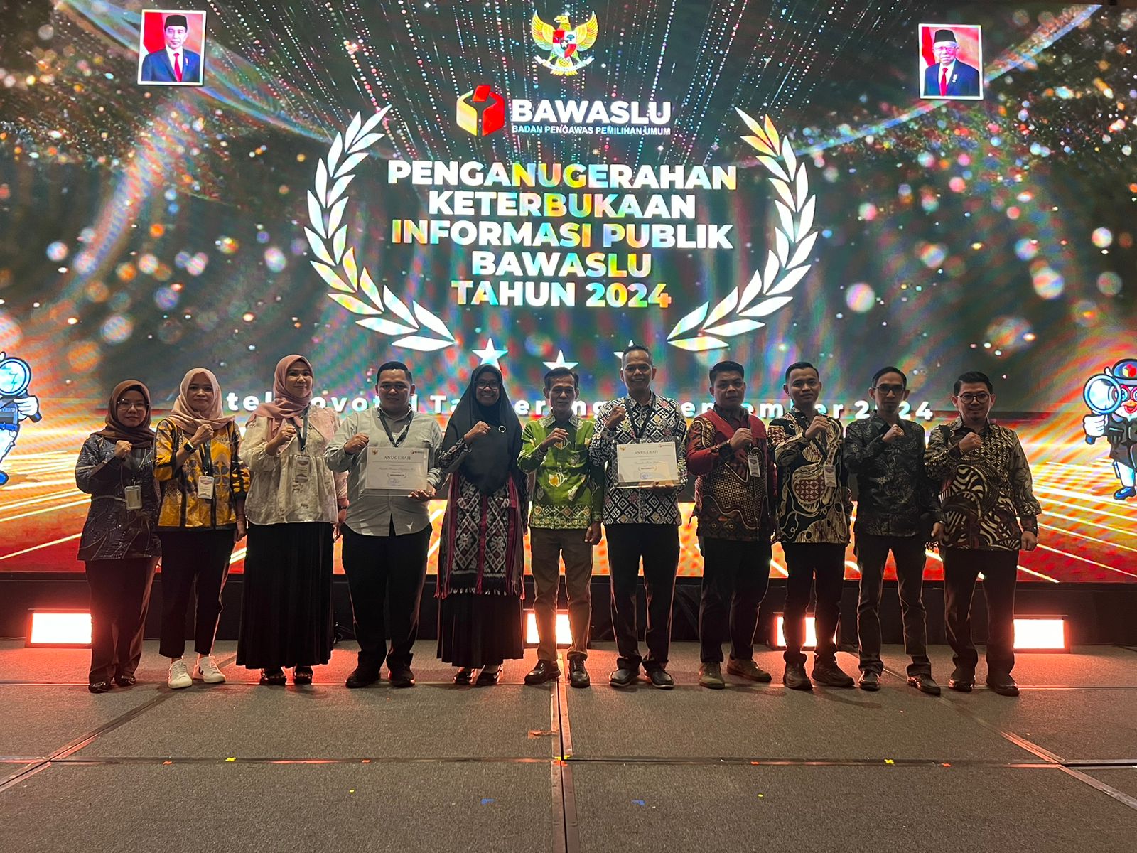 Bawaslu Kepulauan Riau Kembali Meraih Anugerah Keterbukaan Informasi Publik Bawaslu Tahun 2024