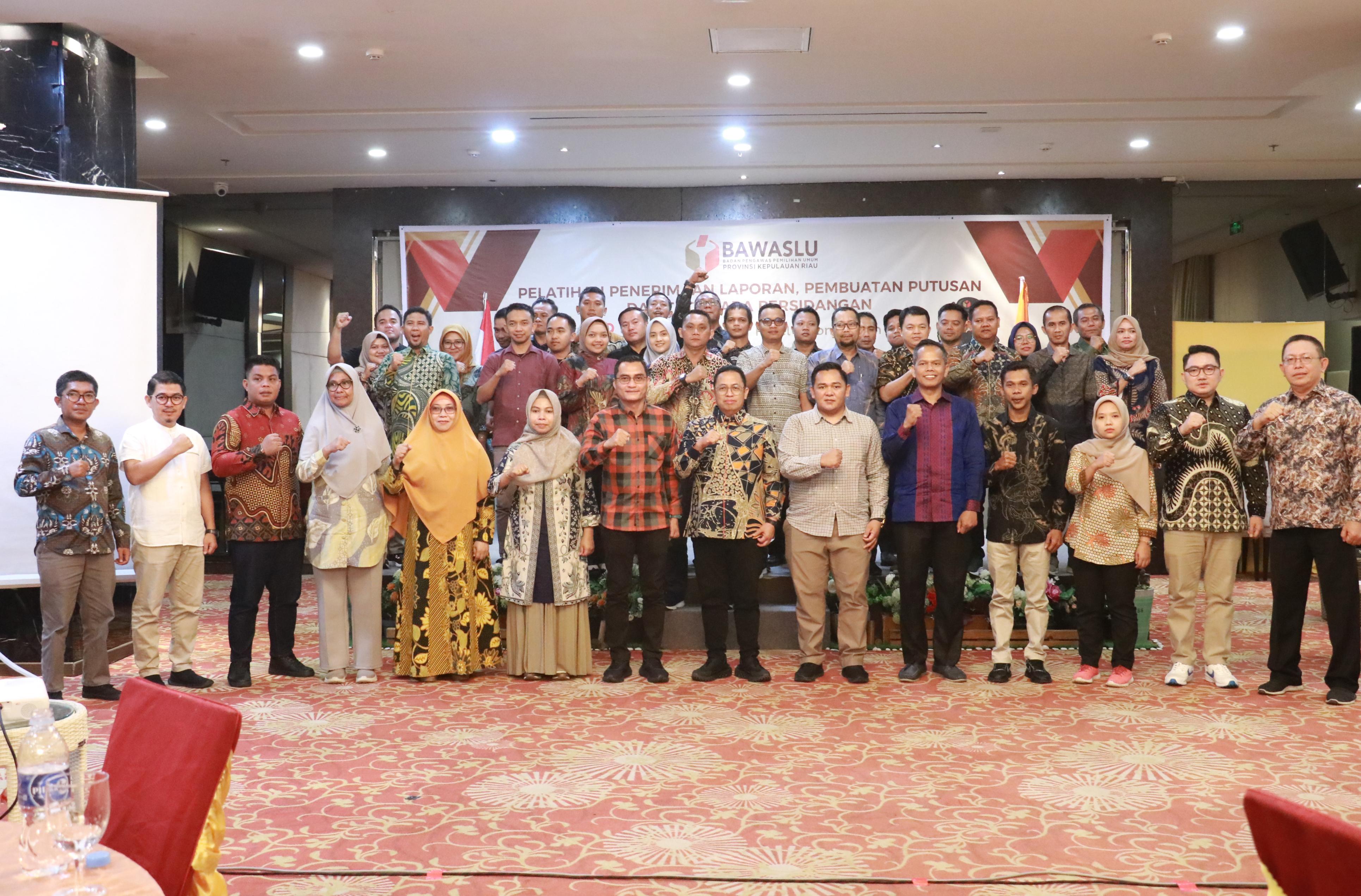 Bawaslu Kepri Gelar Pelatihan Jelang Pilkada, Tingkatkan Kapasitas Jajaran Pengawas Pemilihan