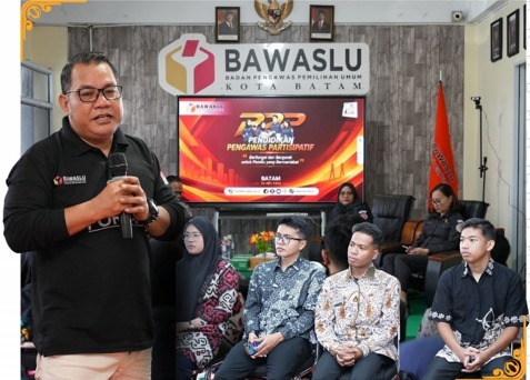 Anggota Bawaslu Kepri Said Abdullah Dahlawi, S.T Menjadi Narasumber dalam kegiatan Pendidikan Pengawas Partisipatif yang diselenggarakan Bawaslu Kota Batam
