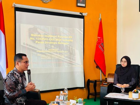 Anggota Bawaslu Provinsi Kepri Paparkan Implikasi Putusan MK terhadap Peran Strategis Bawaslu