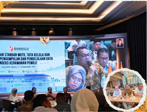 kegiatan Penyusunan Standar Mutu, Tata Kelola, dan Mekanisme Pengumpulan dan Pengelolaan Data Indeks Kerawanan Pemilu, yang diikuti Anggota Bawaslu Provinsi Kepulauan Riau, Said Abdullah Dahlawi, di Aone Hotel Jakarta, 11–14 September 2026.