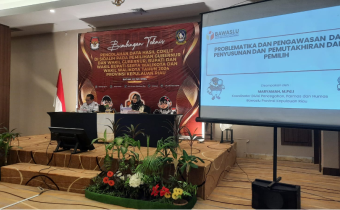 Hadiri Bimtek Pengolahan Data Hasil Coklit di Sidalih, Bawaslu Kepri Sampaikan Potensi Kerawanan