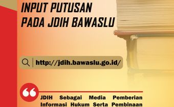 Modul Input Putusan Pada JDIH Bawaslu