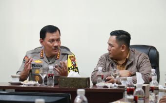 Perkuat Sinergitas Lembaga untuk Pemilu 2024, Bawaslu Kepri Sambut Kunjungan Humas Polda Kepri