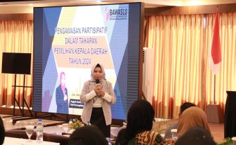 Anggota Bawaslu Kepri Memberikan Arahan pada Peserta Kegiatan P2P Tingkat Dasar Kabupaten Bintan