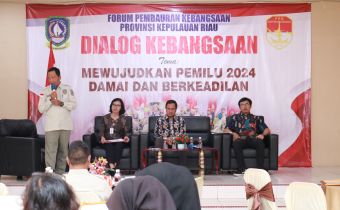 Bawaslu Kepri Berkesempatan Menjadi Pembicara pada Dialog Kebangsaan FPK Prov Kepri