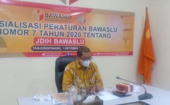 Bawaslu Kepri Sosialisasikan Perbawaslu Nomor 7 Tahun 2020 Tentang JDIH Bawaslu