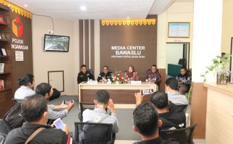 Bawaslu Kepri Gelar Konferensi Pers Apel Siaga Kesiapan Pemilu 2024