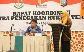 Sentra Gakkumdu Bawaslu Provinsi Kepri menggelar Rakor Sentra Penegakan Hukum Terpadu