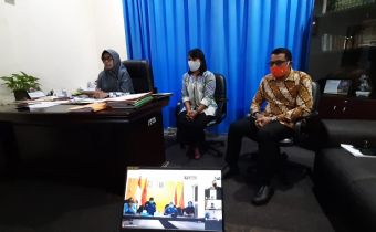 Rapat Daring Sekjen Bawaslu RI Bersama Bawaslu Kepri, Pasca RDP Terkait Pilkada Serentak 2020