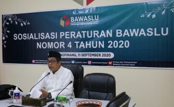 Bawaslu Kepri Sosialisasikan Perbawaslu Nomor 4 Tahun 2020
