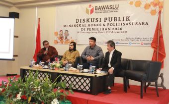 Bawaslu Kepri Gelar Diskusi Publik Menangkal Hoax & Politisasi SARA di Pemilihan 2020