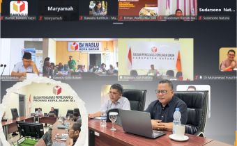 Rapat Koordinasi dengan Bawaslu Kabupaten/Kota se- Provinsi Kepulauan Riau” Dalam arahannya, Said Abdullah Dahlawi (tengah bersama Plt Kepala Sekretariat Takwin Saleh)  menekankan pentingnya kesiapan jajaran Bawaslu Kabupaten/Kota sejak tahap awal, khususnya dalam proses pra-produksi Bawaslu Membelajarkan Volume 2