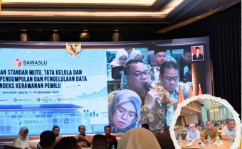 kegiatan Penyusunan Standar Mutu, Tata Kelola, dan Mekanisme Pengumpulan dan Pengelolaan Data Indeks Kerawanan Pemilu, yang diikuti Anggota Bawaslu Provinsi Kepulauan Riau, Said Abdullah Dahlawi, di Aone Hotel Jakarta, 11–14 September 2026.