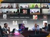 Ketua Bawaslu kepri, Zulhadril Putra dan anggota Rosnawati memberikan sambutan dan pengarahan dalam kegiatan Klinik Penanganan Pelanggaran seri 3 kepada peserta melalui zoom meeting.